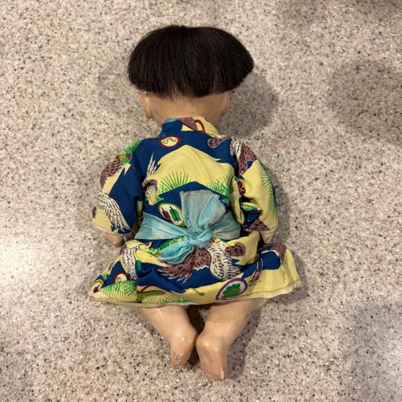 VINTAGE Beautiful Asian Composition Baby, All Original - Picture 5 of 10